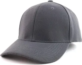 Trendy Apparel Shop Big Size Oversized Plain Structured Fitted Baseball Cap