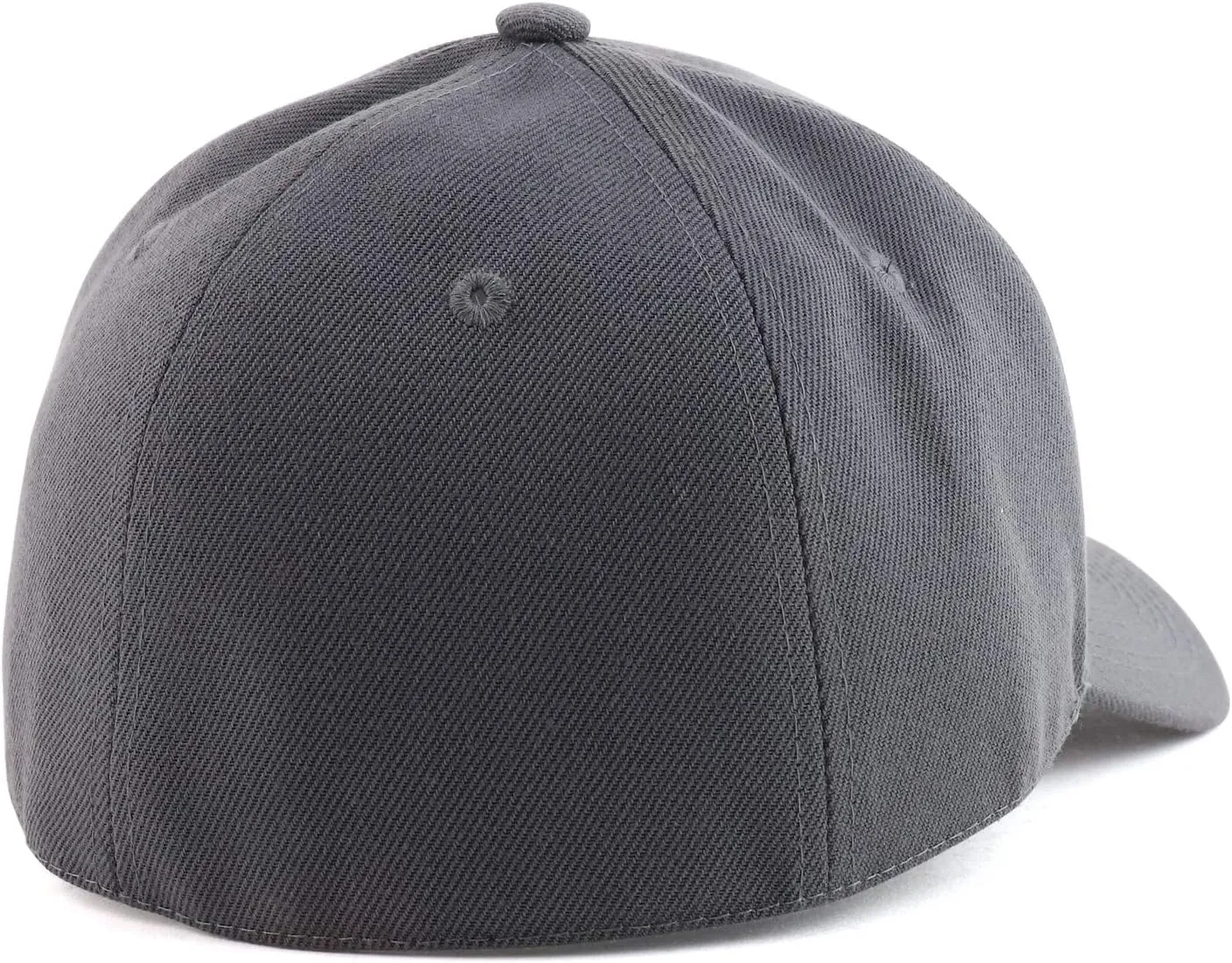 Trendy Apparel Shop Big Size Oversized Plain Structured Fitted Baseball Cap