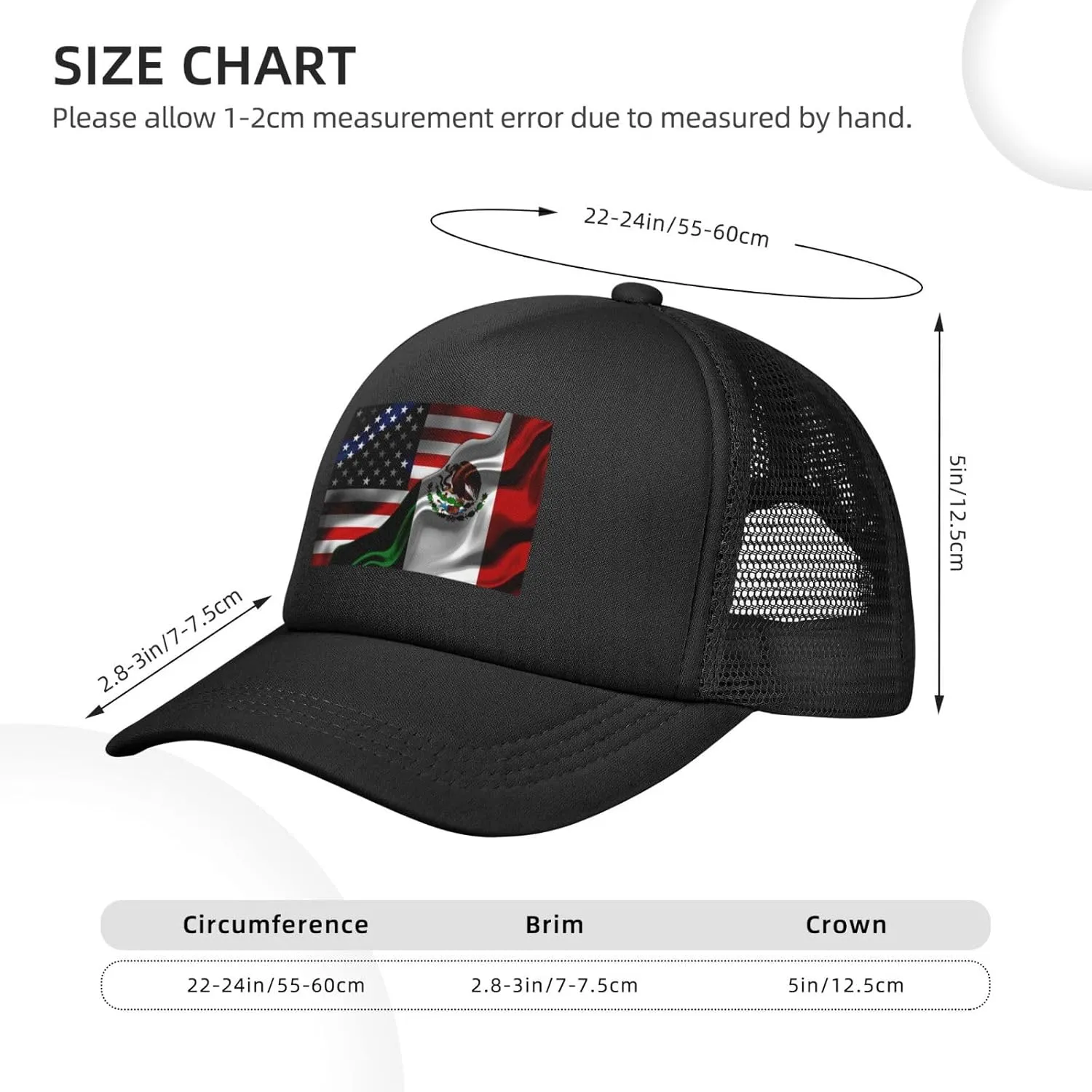 Trucker Hat for Men Women Mesh Baseball Cap Summer Golf Dad Hat Adjustable Outdoor Snapback Hat