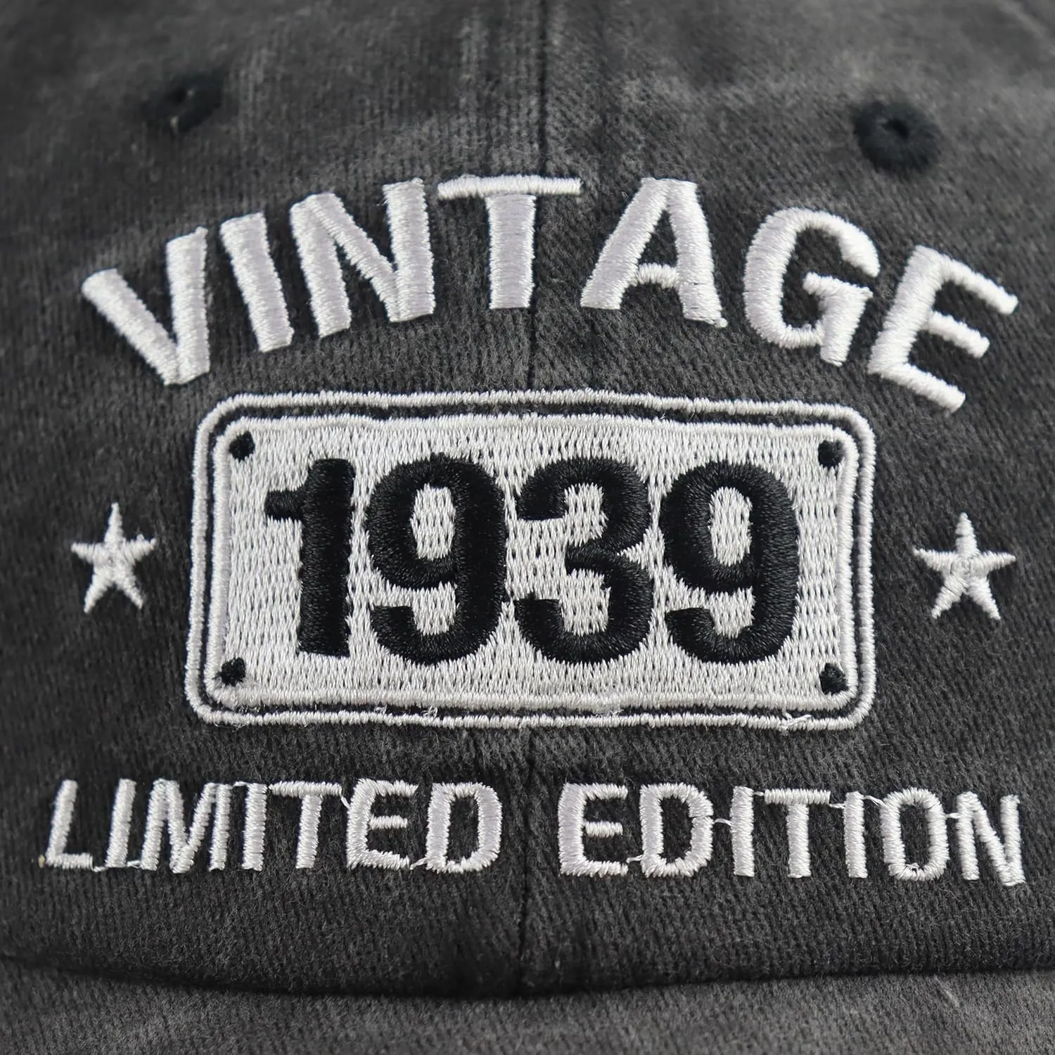Vintage 1944 1943 1942 1941 1940 1939 1938 1937 1936 1935 Limited Edition Adjustable Embroidered Baseball Cap