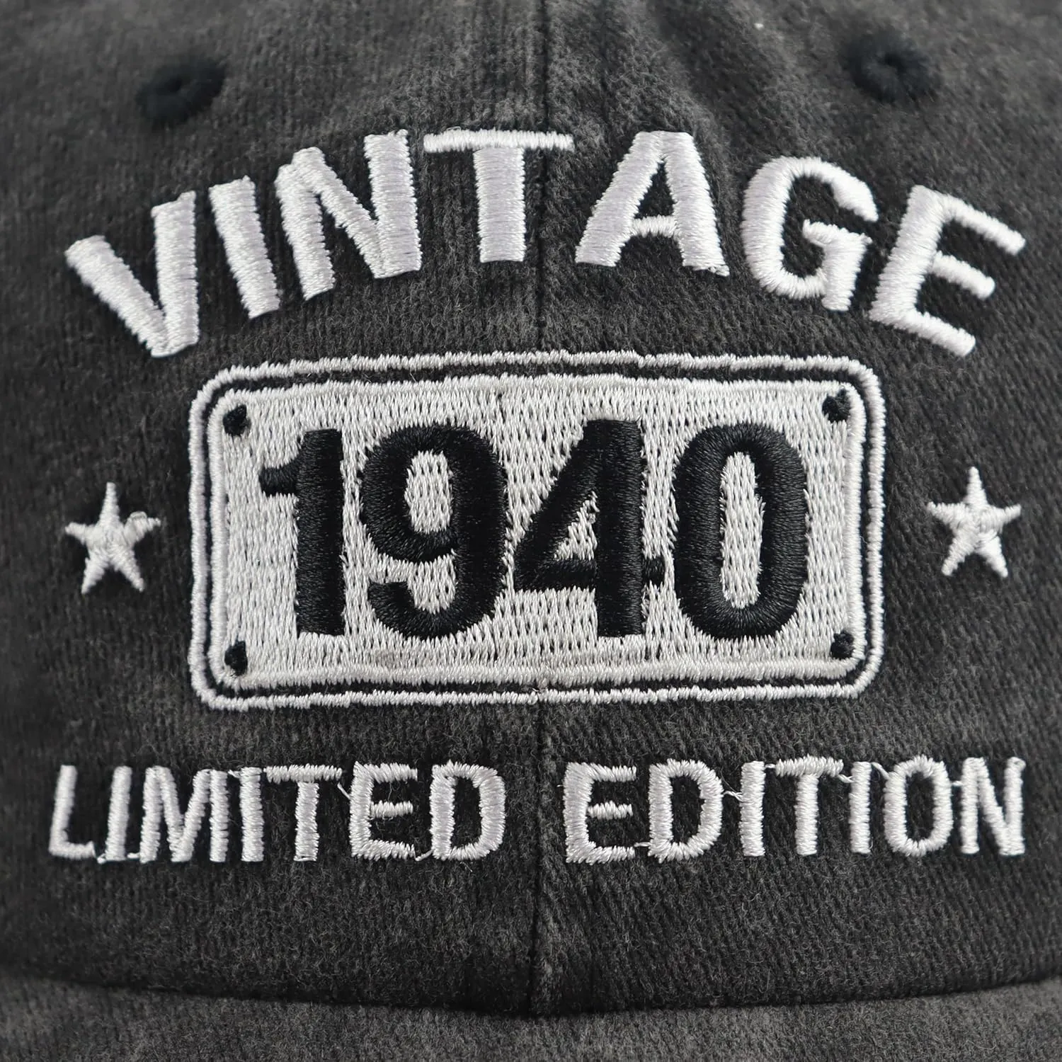 Vintage 1944 1943 1942 1941 1940 1939 1938 1937 1936 1935 Limited Edition Adjustable Embroidered Baseball Cap