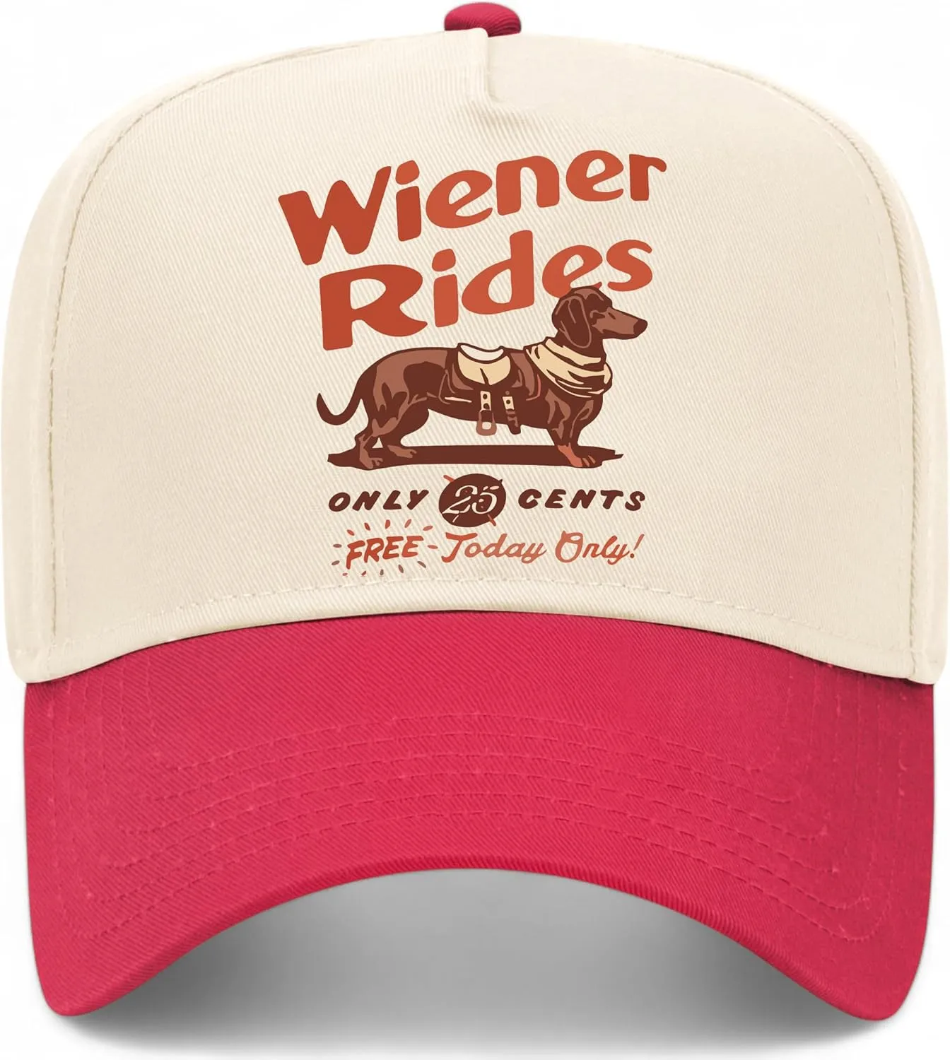 Weiner Dog Rides Vintage Trucker Hat | Premium Snapback Hat for Men & Women