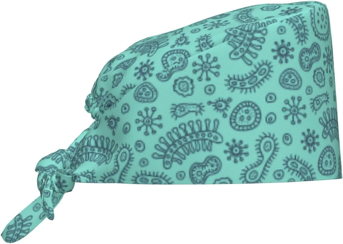 Working Cap Scrub Cap with Sweatband Adjustable Unisex Women Tie Back Hat Nurse Surgical Caps