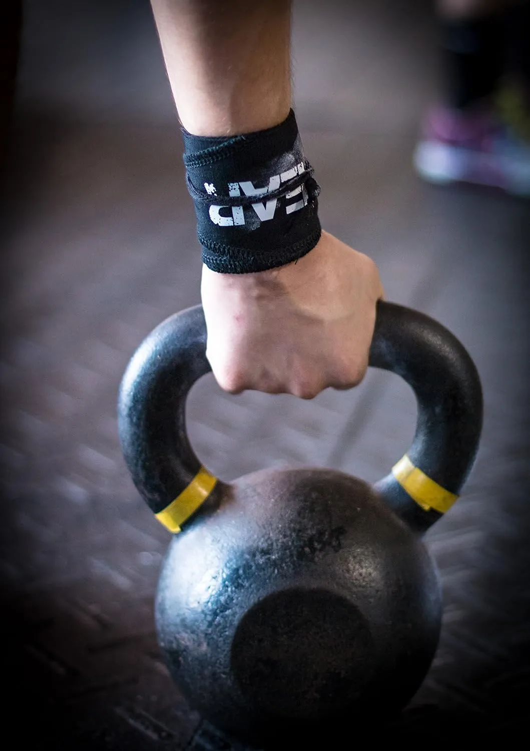 Wrist Wraps for Powerlifting, Strength Training, Bodybuilding, Cross Training, Olympic Weightlifting, Yoga Support - One Size Fits All