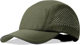 XXL Mens Quick Dry Baseball Cap Cooling Breathable Mesh Sports Cap Lightweight Run Hat with Reflective Trim