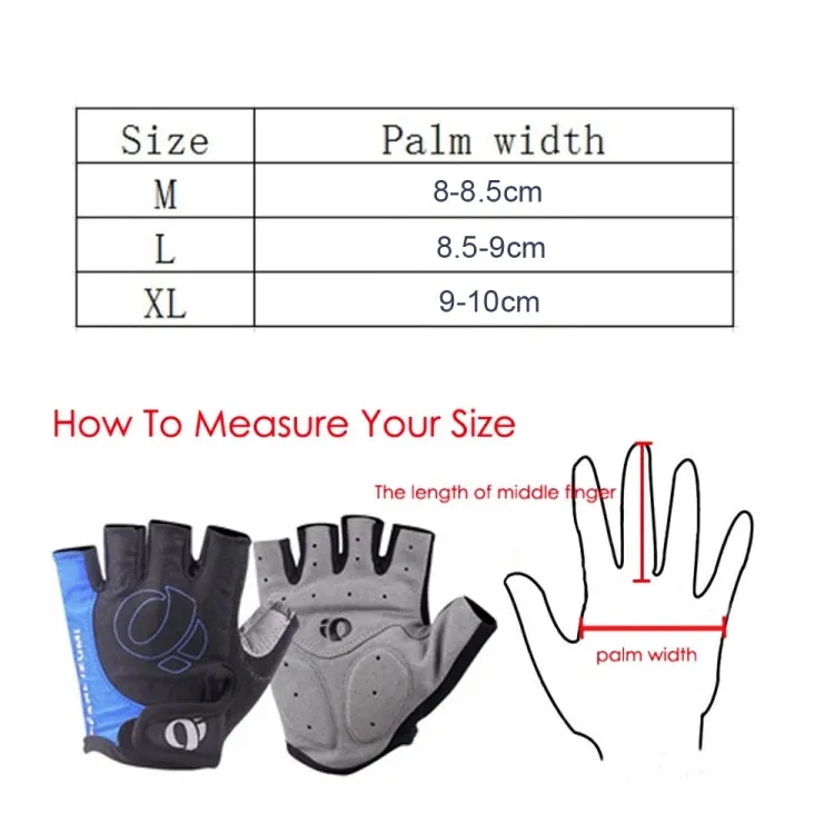 YIZIMI Anti-shock Half-finger Gloves Cycling Silicone Short Finger Gloves, Size: M(Black Yellow)