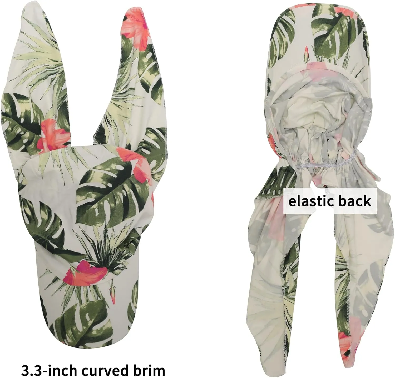 ZLYC Chemo Headwear for Women Brim Visor Head Scarf Pre Tied Headwraps Lightweight Skull Cap